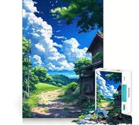 Rural Pathway 1000 Piece Jigsaw Puzzles for Adults Jigsaw Recall Boost Mental Relax Smooth Cut Birthday Gift (38x26cm)