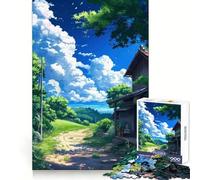 Rural Pathway Jigsaw Puzzle 1000 Piece for Teenagers Reason Skill Toy Relaxing Fun Exact Cut (38x52cm)