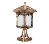 Rural Pillar Outdoor Garden Boundry Bollard Column Lamp Courtyard Fence Villa Corridor Pillar Light Exterieur Landscape Park Garage Aluminum Aisle Post Lantern E27