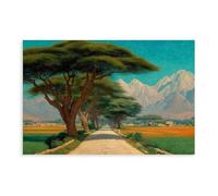 Rural Roads Canvas Poster Bedroom Decor Landscape Office Room Decor Gift 20x30inch(50x75cm)