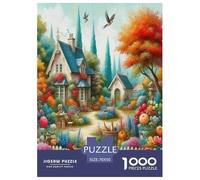 Rural Scenery 1000 Pieces Jigsaws for Adults Art Colorful DIY Craft Beautiful Home Decoration Uncover The Puzzle 70x50cm/1000pcs