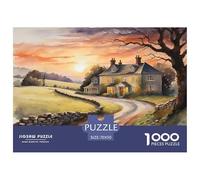 Rural Scenery Jigsaw Puzzles for Adults Interesting Puzzle Game 1000 Pieces Brain Challenge for Adults Gifts 70x50cm/1000pcs