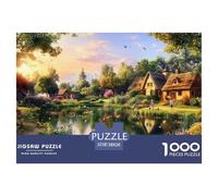 Rural Scenery1000Pieces JigsawPuzzleslandscape ForAdults Challenging Brainteasing Age12+byth HomeDecoration Uncover The Puzzle 38x26cm/1000pcs