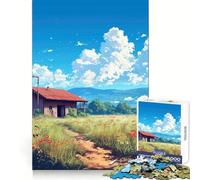 Rural Serenity Hard Jigsaw Puzzle for Adults 1000 Pieces Fine Logic Toy Calm Fun Neat Edge Thoughtful Gift (50x75cm)