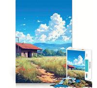 Rural Serenity Jigsaw Puzzles 1000 Pieces for Adults Strengthen Recall Calm Mind Quality Edge Warm Surprise (38x52cm)