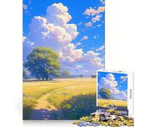 Rural Sky Blossoms 1000 Pieces Jigsaw Puzzles for Teenagers Strong Logic Toy Family Time Clear Edge Warm Surprise (50x75cm)