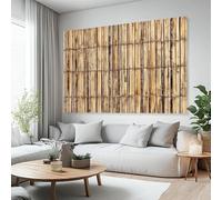 Rural style bamboo wall art on a Hawaiian beach, photography backdrop, home decoration 300x200CM