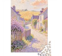 Rural Town 1000 Piece Jigsaws Challenging Game Challenge Toy Pastoral Scenery Home Decoration Fit Families Adults Gifts 1000pcs (75x50cm)