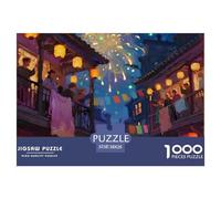 Rural Town 1000 Piece Jigsaws Educational Games Challenge Toy Scenery Home Decoration Family Fun for Adults And Children 38x26cm/1000pcs