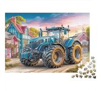 Rural Tractor Scene 1000 Piece Classic Jigsaw Puzzles Digital Art Fantasy Style Jigsaw Puzzles Bundle Family Puzzle Game Parent Child Interactive Recycled Cardboard Cognitive Development 38x26cm/1000p