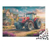 Rural Tractor Scene 1000 Piece Digital Overlay Style Jigsaw Puzzles for Puzzles 1000 Pieces Jigsaw for Adults Challenging Game Jigsaw Puzzles for Adults Gifts 70x50cm/1000pcs
