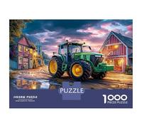 Rural Tractor Scene 1000 Piece Jigsaw Puzzle - Vintage Farm Landscape Style Thoughtful Gift for Seniors - Quality Paper Board 70x50cm/1000pcs