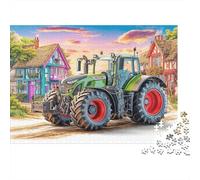 Rural Tractor Scene 1000 Piece Jigsaws with Precision Cut Personalised Jigsaws Village Landscape Art As A Party Puzzle Game for Social Gatherings 70x50cm/1000pcs
