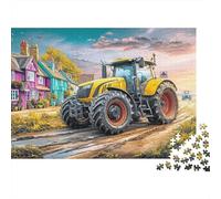 Rural Tractor Scene 1000Pieces JigsawPuzzlesVibrant Village Landscape ForAdult Challenging Brainteasing Age12+byth EducationalGames Uncover The Puzzle 70x50cm/1000pcs