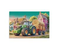 Rural tractor scene,Adult Jigsaw Puzzle 1000 Pieces,High-difficulty puzzles,The perfect educational gift for boys and girls,38x52cm