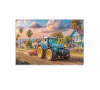 Rural tractor scene,Adult Jigsaw Puzzle 1000 Pieces,High-difficulty puzzles,The perfect educational gift for boys and girls,50x70cm