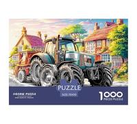 Rural Tractor Scene Durable Paper Cartoon Farm Illustration Fun Brain Challenge, Suitable for Adults Seeking Relaxing And Rewarding Hobbies 70x50cm/1000pcs
