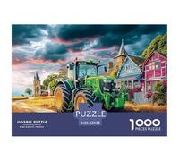 Rural Tractor Scene Eco Friendly Cardboard Vintage Farm Landscape Art Great for Mental Refreshment, Stress Relief And Daily Leisure Activity 52x38cm/1000pcs