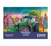 Rural Tractor Scene Firm Interlocking Design Rural Farm Scene Style Great Gift Choice for Puzzle Lovers, Friends And Family on Any Occasion 52x38cm/1000pcs