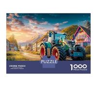 Rural Tractor Scene Jigsaw Puzzles 1000 Pieces - Creative Brain Teaser - Quality Paper Gift Box 38x26cm/1000pcs