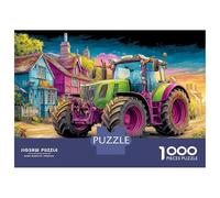Rural Tractor Scene Jigsaw Puzzles 1000 Pieces - Creative Brain Teaser - Quality Paper Gift Box 38x26cm/1000pcs