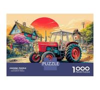 Rural Tractor Scene Jigsaw Puzzles 1000 Pieces - Retirement Gift - Intellectual Hobby - Recycled Paper 38x26cm/1000pcs