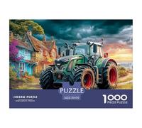 Rural Tractor Scene Non Fading Material Modern Farm Vehicle Style Fun Relaxing Activity, Perfect for Reducing Anxiety And Enjoying Calm Time 70x50cm/1000pcs