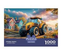 Rural Tractor Scene Non Toxic Cardboard Material Vintage Farm Landscape Ideal Hobby for Reducing Pressure, Enjoying Quiet Time And Weekend Entertainment 70x50cm/1000pcs