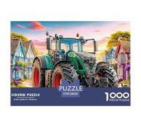 Rural Tractor Scene Precise Cutting Pieces Rural Countryside Scene Eco Friendly Cardboard, Ideal for Stress Relief And Mental Calmness in Daily Life 38x26cm/1000pcs