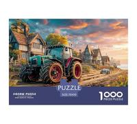 Rural Tractor Scene Premium Cardboard Digital Farm Technology Style Fun Relaxing Game, Great for Unwinding, Reducing Pressure And Enjoying Life 70x50cm/1000pcs