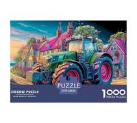 Rural Tractor Scene Premium Cardboard Fun Relaxing Game, Great for Unwinding, Reducing Pressure And Enjoying Life 38x26cm/1000pcs
