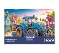 Rural Tractor Scene Premium Cardboard Rural Village Scene Style Fun Relaxing Game, Great for Unwinding, Reducing Pressure And Enjoying Life 38x26cm/1000pcs
