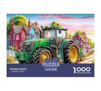 Rural Tractor Scene Quality Cardboard Material Colorful Village Illustration Classic Puzzle Game, Perfect for Family Sharing And Indoor Entertainment 52x38cm/1000pcs