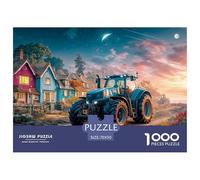 Rural Tractor Scene Quality Cardboard Material Fantasy Rural Landscape Style Classic Puzzle Game, Perfect for Family Sharing And Indoor Entertainment 70x50cm/1000pcs
