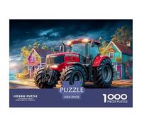 Rural Tractor Scene Secure Fitting Pieces Digital Fantasy Art Style Choice for Birthdays, Anniversaries And Special Occasions 70x50cm/1000pcs