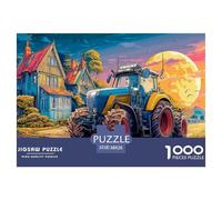Rural Tractor Scene Smooth Pieces Fantasy Rural Illustration Excellent Brain Training, Suitable for Family Entertainment And Personal Relaxation 38x26cm/1000pcs