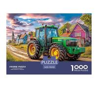 Rural Tractor Scene Smooth Surface Pieces Vintage Farm Landscape Art Great for Improving Patience, Focus And Cognitive Ability in Spare Time 70x50cm/1000pcs