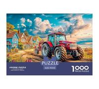 Rural Tractor Scene Thick Cardboard Pieces Rural Village Scene Excellent for Training Memory, Concentration And Logical Thought Process 70x50cm/1000pcs