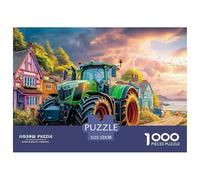 Rural Tractor Scene Thick Cardboard Pieces Rural Village Scene Style Excellent for Training Memory, Concentration And Logical Thought Process 52x38cm/1000pcs