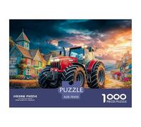 Rural Tractor Scene Thick Sturdy Cardboard Fantasy Rural Landscape Art Excellent Brain Game, Suitable for Improving Mental Flexibility And Focus 70x50cm/1000pcs
