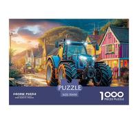 Rural Tractor SceneDeluxe Jigsaw Puzzles for Adults Vintage Countryside Farm Featuring 1000 Intricate And Challenging Educational Puzzle Pieces - Crafted to Be An Exceptional Gift Jigsaw Puzzles for A