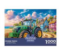 Rural Tractor SceneEpic 1000-Piece Jigsaw Puzzles for Adults Vibrant Countryside Illustration The Pinnacle of Impossible, Hard, Difficult Challenging Puzzle Educational Games - These Represent The Ape