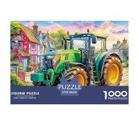 Rural Tractor SceneEpic 1000-Piece Jigsaw Puzzles for Adults Vibrant Countryside Illustration The Pinnacle of Impossible, Hard, Difficult Challenging Puzzle Educational Games - These Represent The Ape
