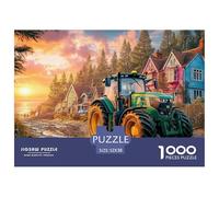 Rural Tractor SceneEpic 1000-Piece Jigsaw Puzzles for Adults Vintage Countryside Illustration The Pinnacle of Impossible, Hard, Difficult Challenging Puzzle Educational Games - These Represent The Ape