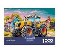 Rural Tractor SceneFormidable 1000-Piece Jigsaw Puzzles for Adults Vibrant Countryside Illustration An Odyssey of Impossible, Hard, And Difficult Challenging Puzzle Educational Games - The Ultimate Gi