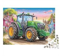 Rural Tractor SceneJigsaw Puzzle Rural Farm Artwork Style Kids Educational Learning Toy Fun Game Boys Girls Gift 1000 Pieces 38x26cm/1000pcs