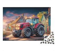 Rural Tractor SceneJigsaw Puzzle Rural Farm Vehicle Style Indoor Leisure Adult Hobby Brain Teaser Decor Gift 1000 Pieces 52x38cm/1000pcs