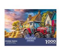 Rural Tractor SceneMonumental Jigsaw Puzzles for Adults vibrant Countryside Painting Featuring 1000 Advanced, Notoriously Difficult Challenging Puzzle Educational Game Pieces - Designed As The Most Me