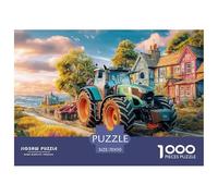 Rural Tractor SceneMonumental Jigsaw Puzzles for Adults Vintage Countryside Painting Featuring 1000 Advanced, Notoriously Difficult Challenging Puzzle Educational Game Pieces - Designed As The Most Me