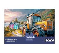 Rural Tractor SceneStaggering 1000-Piece Jigsaw Puzzles for Adults Vintage Farm Vehicle Style A Monumental Assembly of Impossible-Hard-Difficult Challenging Puzzle Educational Pieces - A Gift of Supre